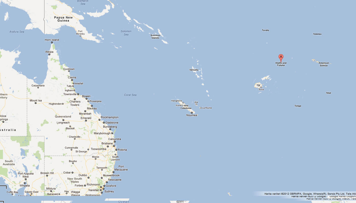 map of Wallis and Futuna oceania